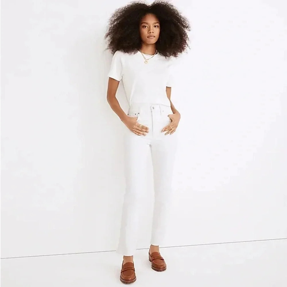 Madewell Women's High Rise Jeans in White